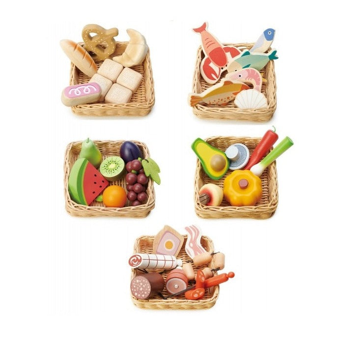 Tender Leaf Toys Food Basket Bundle