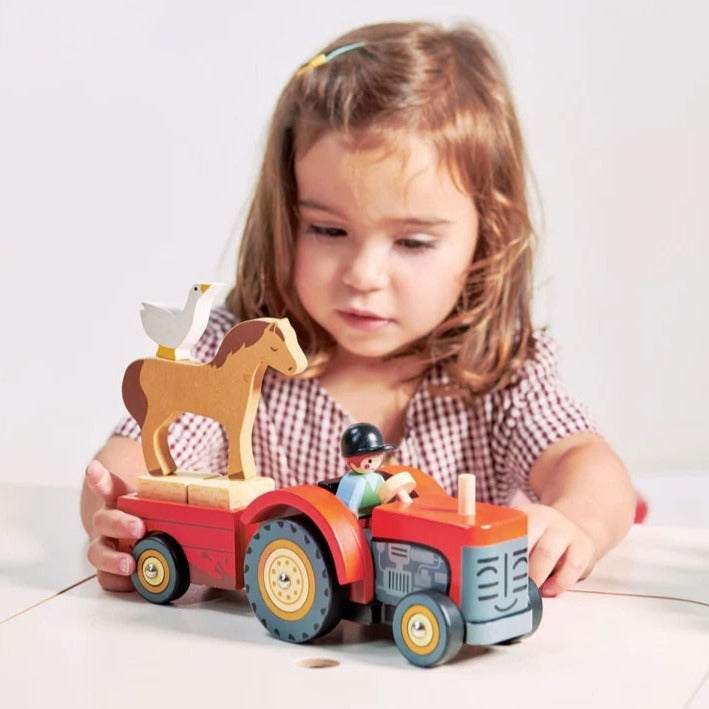 Tender Leaf Toys Farmyard Tractor