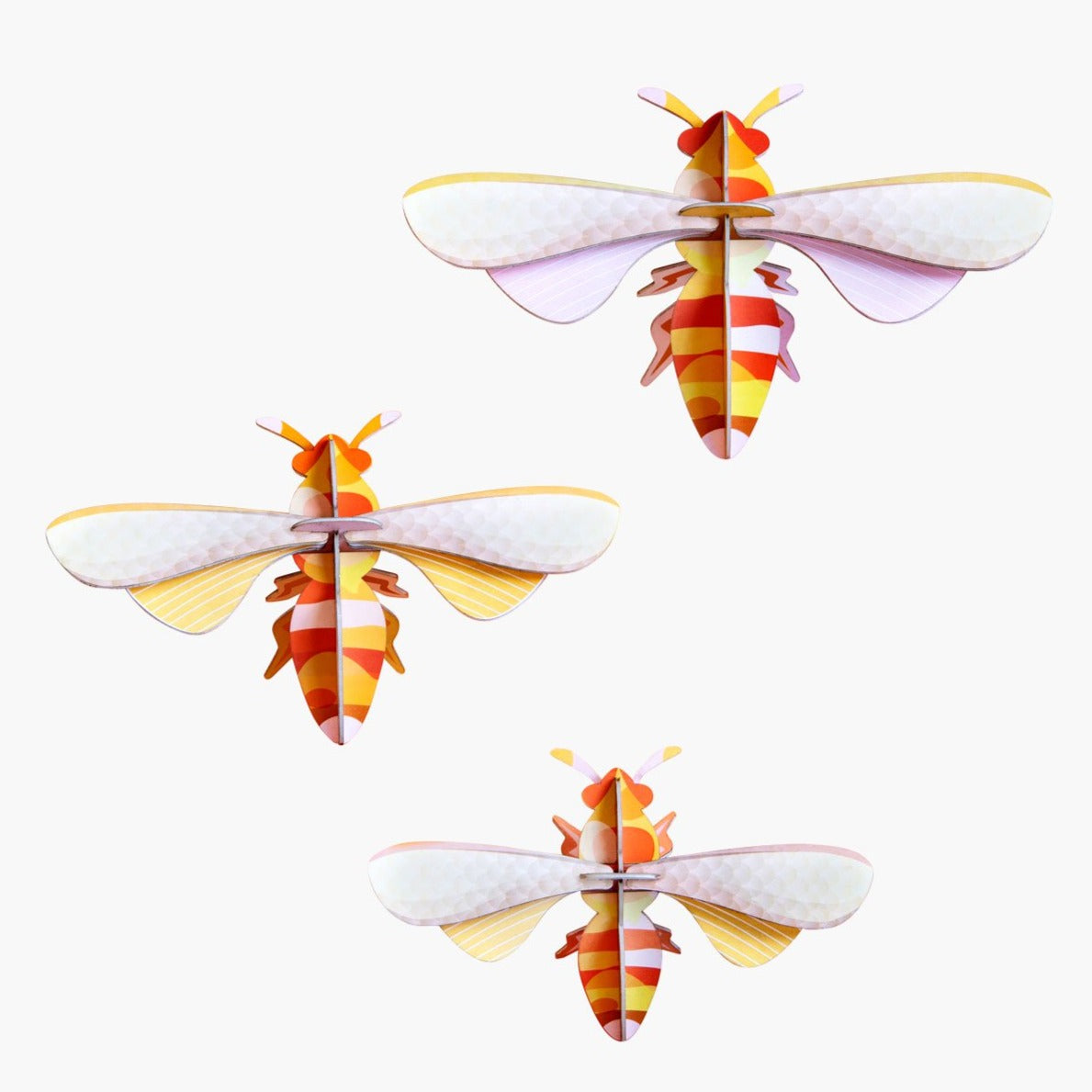 Studio Roof 3D Model Wall Decor - Set of 3 Honey Bees