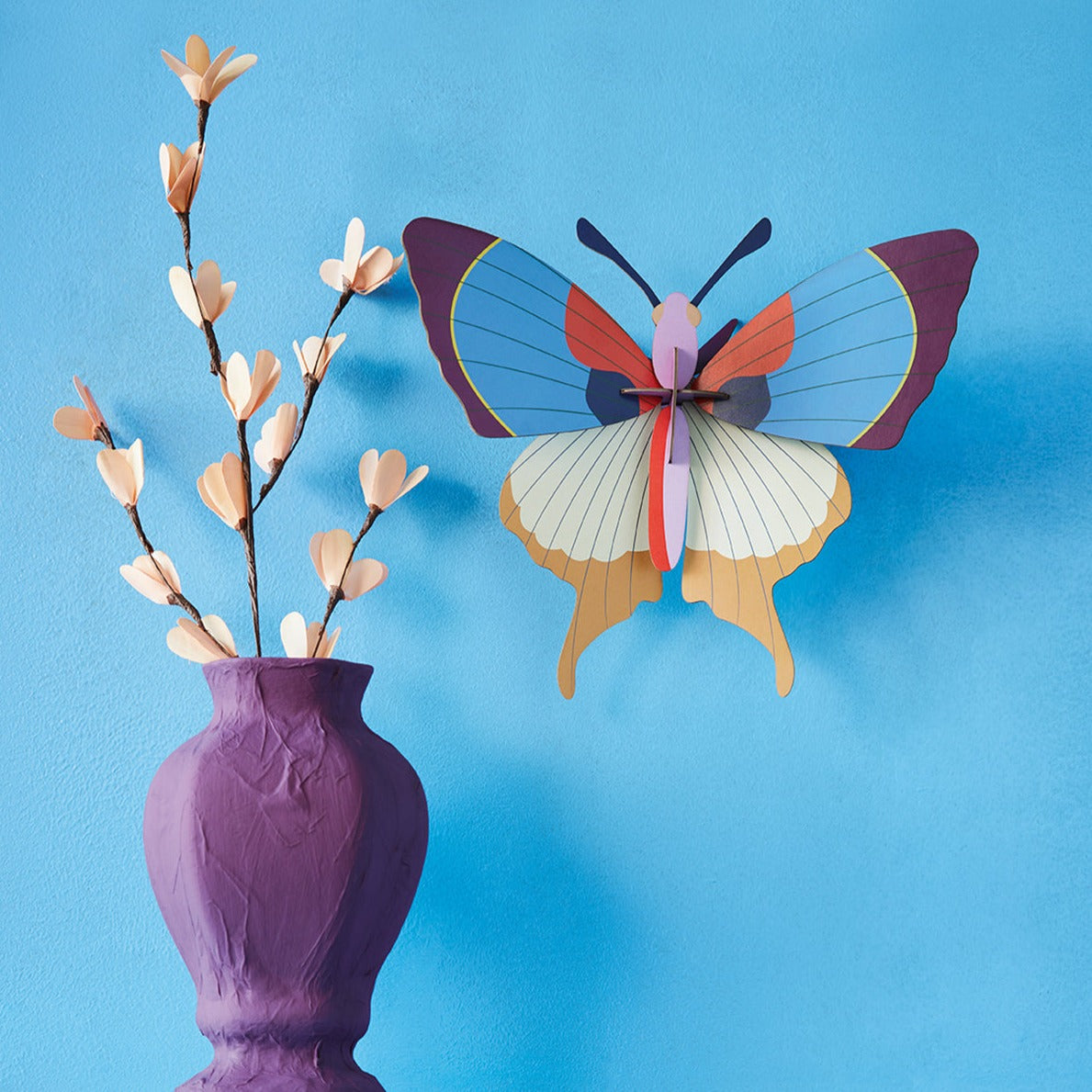 Studio Roof 3D Model Wall Decor - Plum Fringe Butterfly