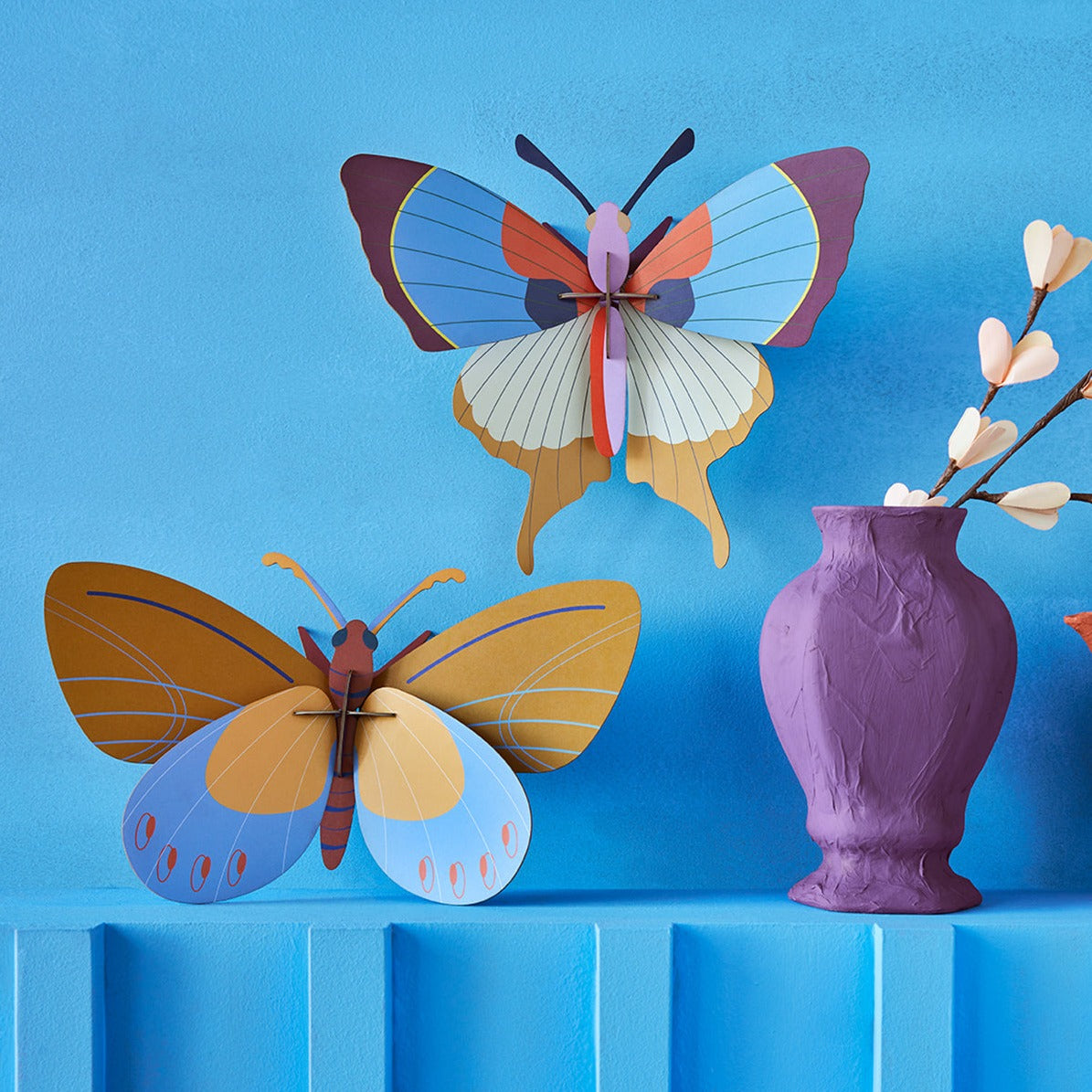 Studio Roof 3D Model Wall Decor - Plum Fringe Butterfly