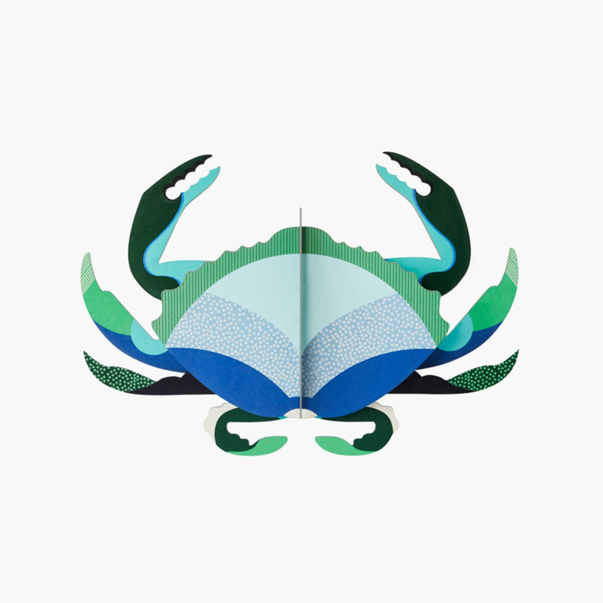 Studio Roof 3D Model Wall Decor - Aquamarine Crab