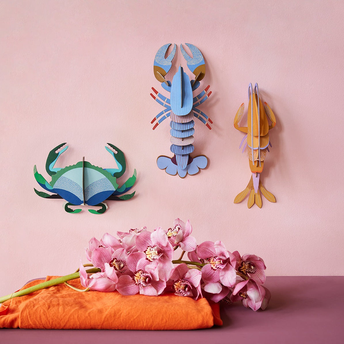 Studio Roof 3D Model Wall Decor - Aquamarine Crab