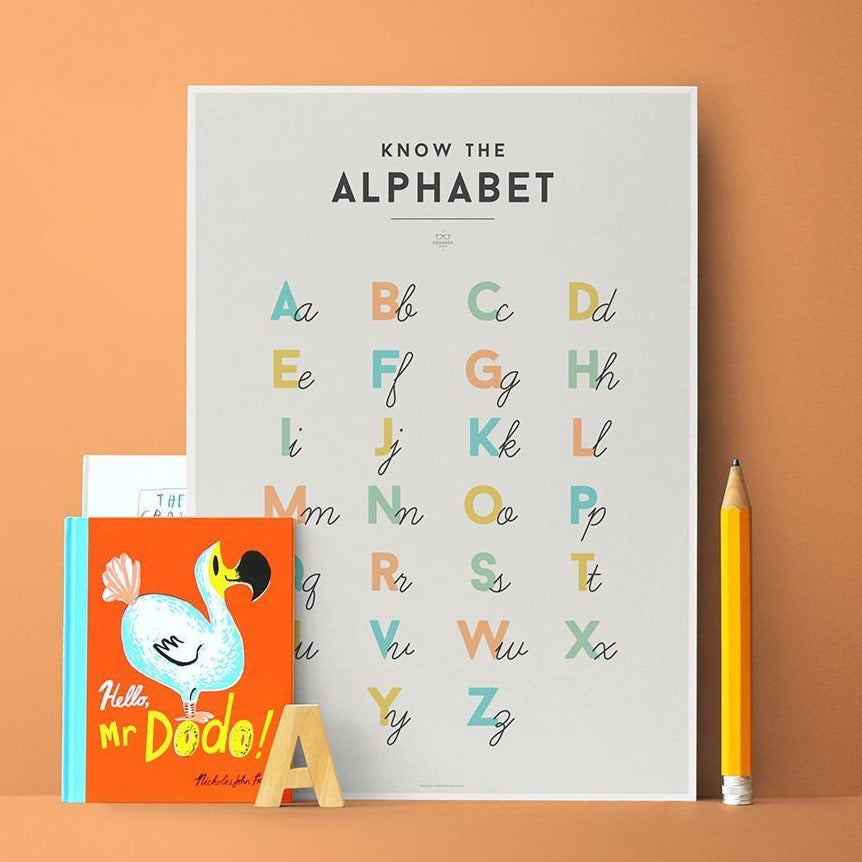 We Are Squared Educational Poster - Alphabet