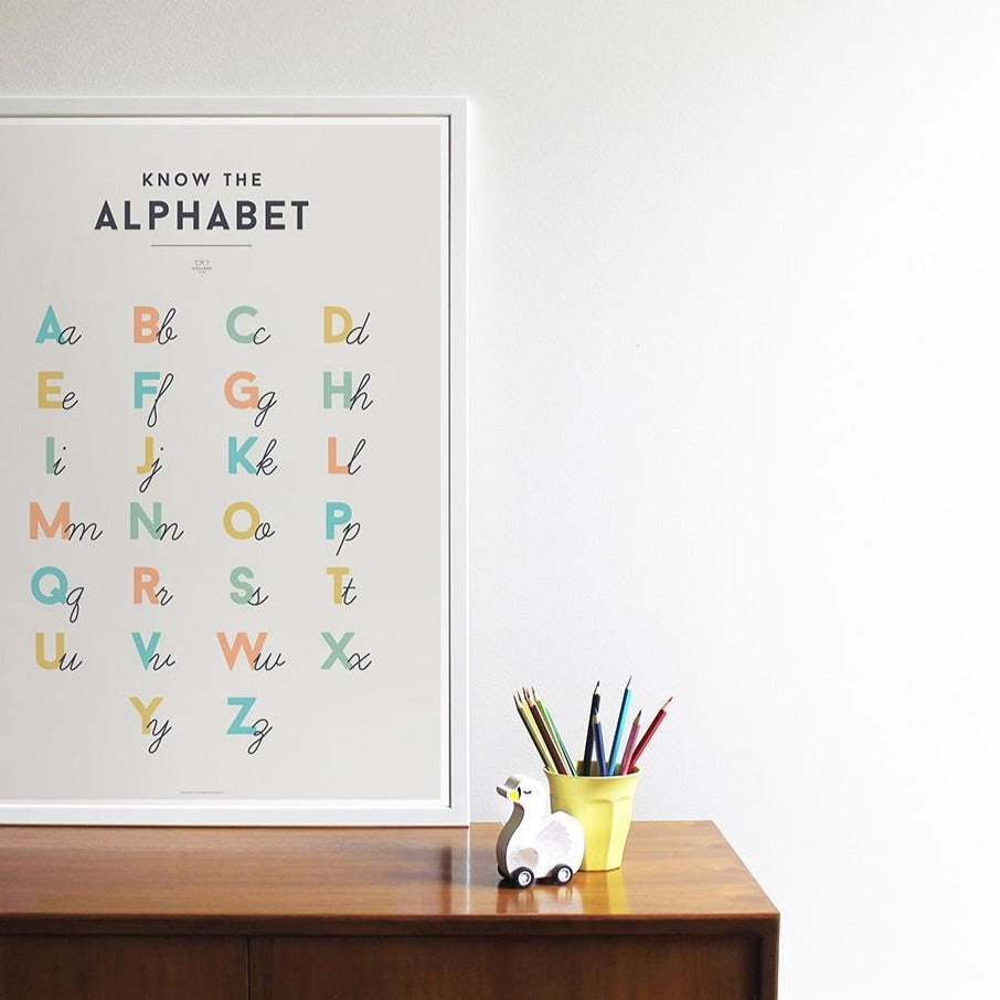 We Are Squared Educational Poster - Alphabet