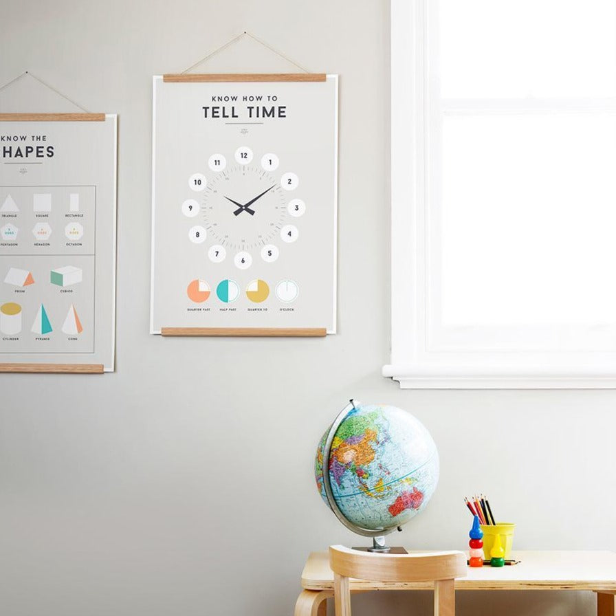 We Are Squared Educational Poster - Tell Time