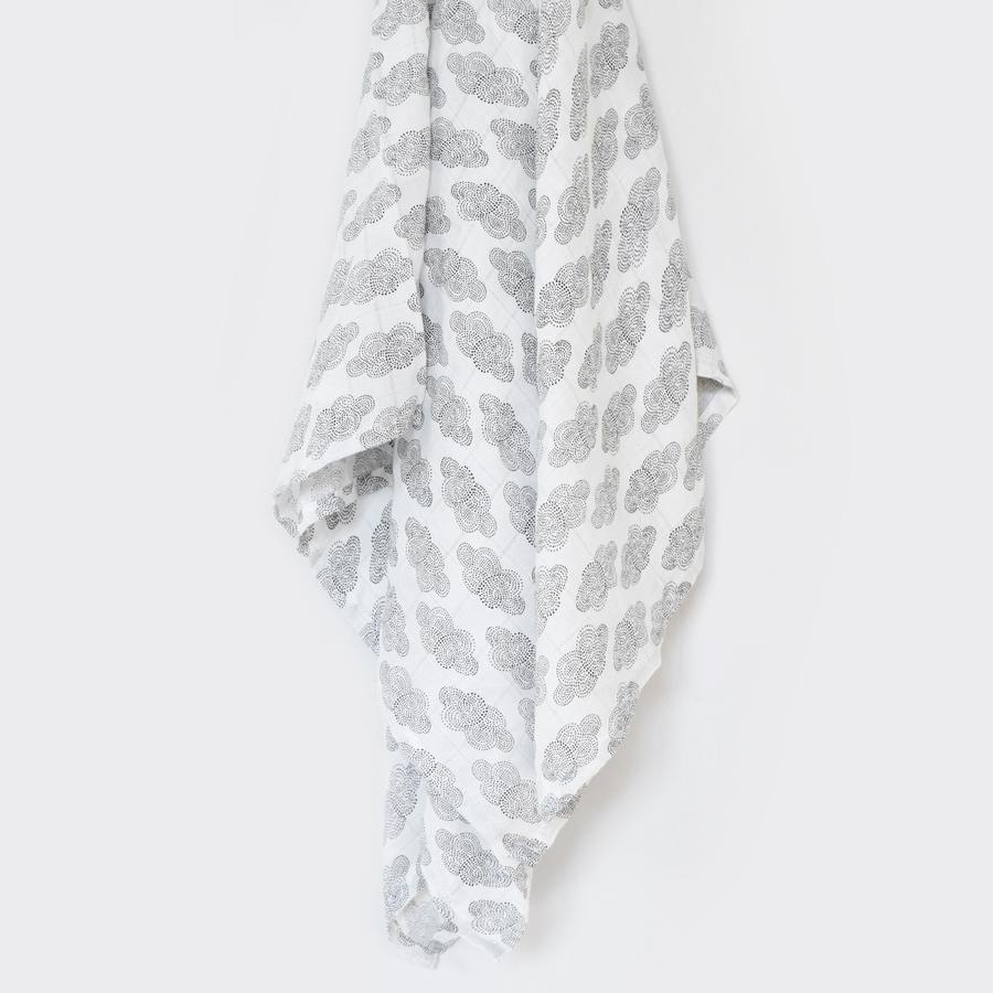 Wee Gallery Organic Muslin Swaddle - Clouds