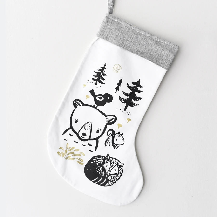 Wee Gallery Christmas Stocking - Bear & Friends