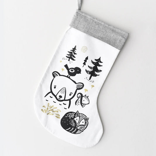 Wee Gallery Christmas Stocking - Bear & Friends