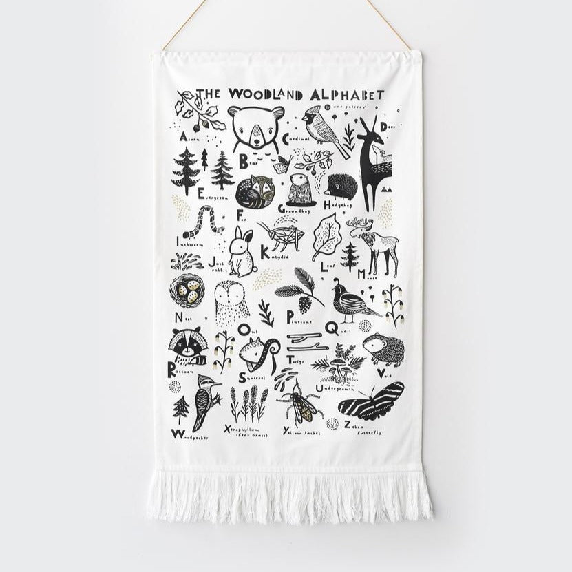 Wee Gallery Woodland Alphabet Tapestry