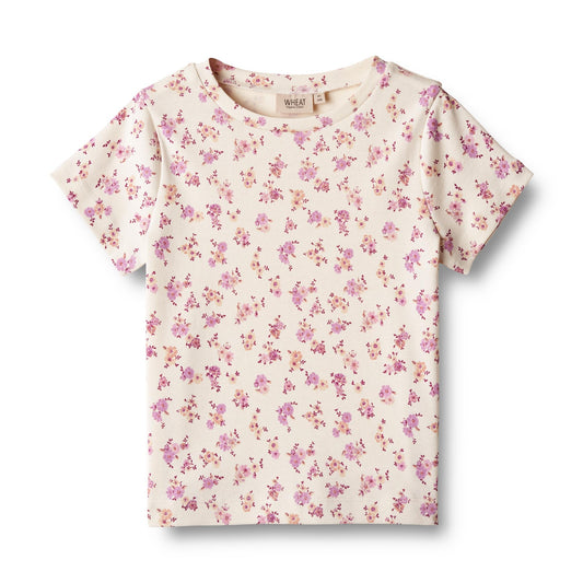 Wheat 'Manna' Children's S/S T-Shirt - Shell Flowers