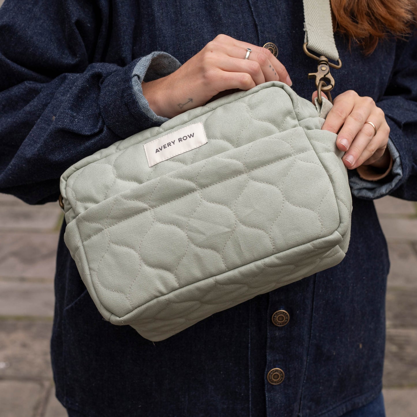 Avery Row Pram Organiser Bag - Sage