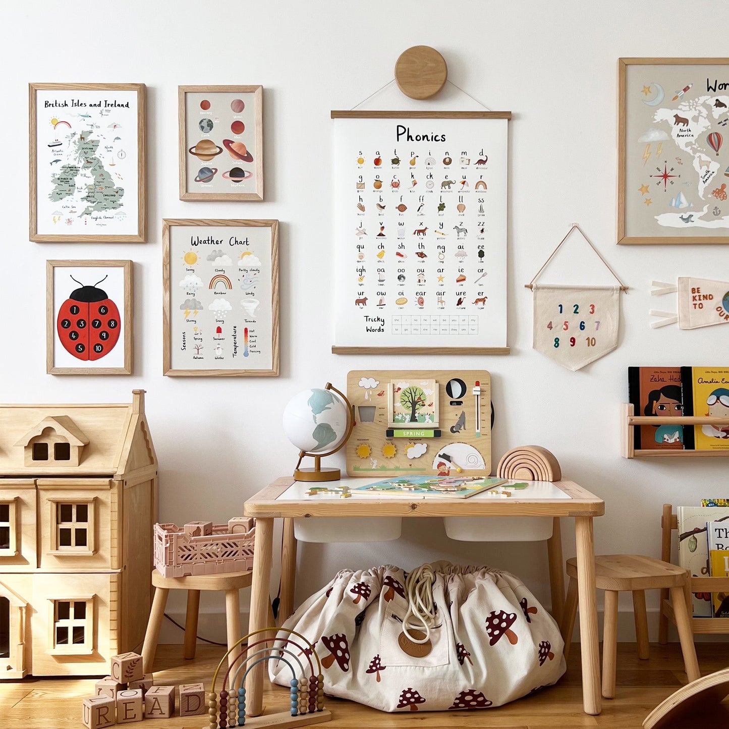 Kid of the Village Planets Art Print - Stone