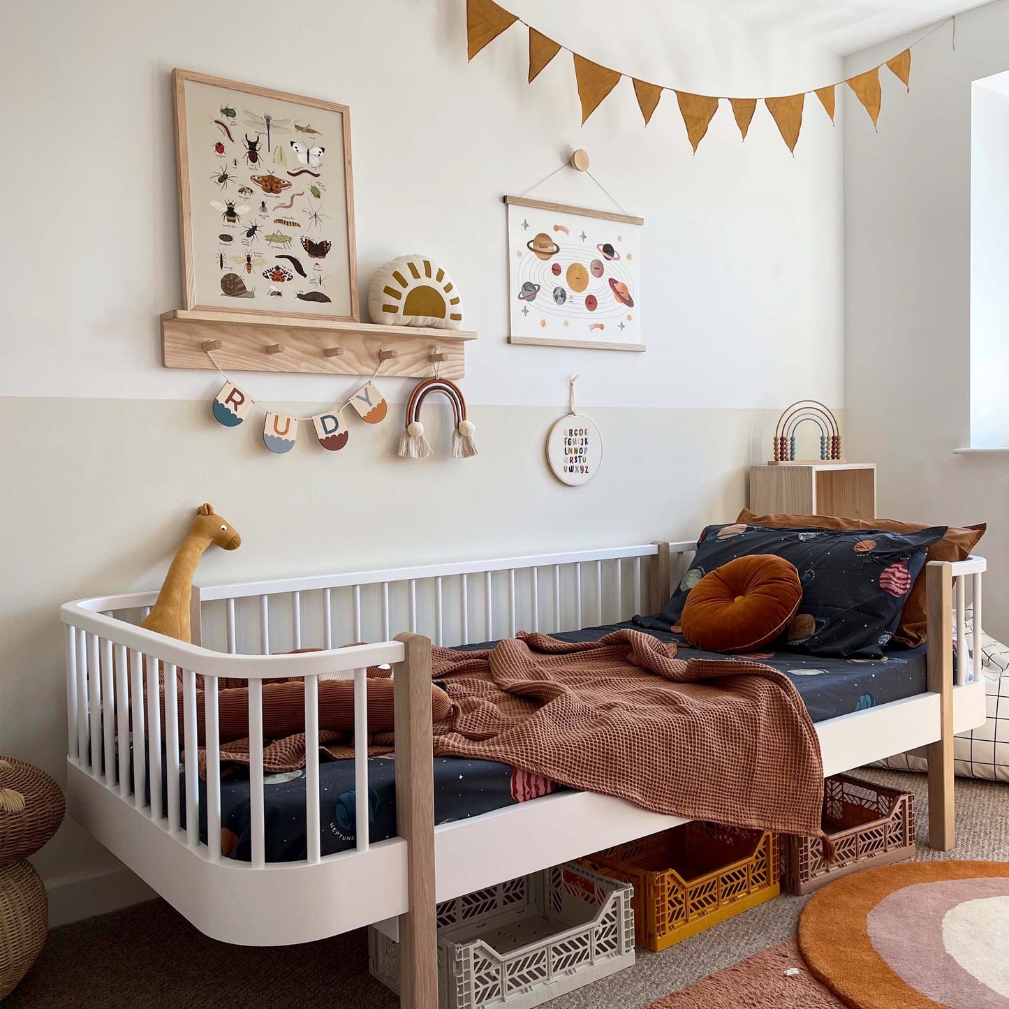 Kid of the Village Minibeasts Art Print - Stone