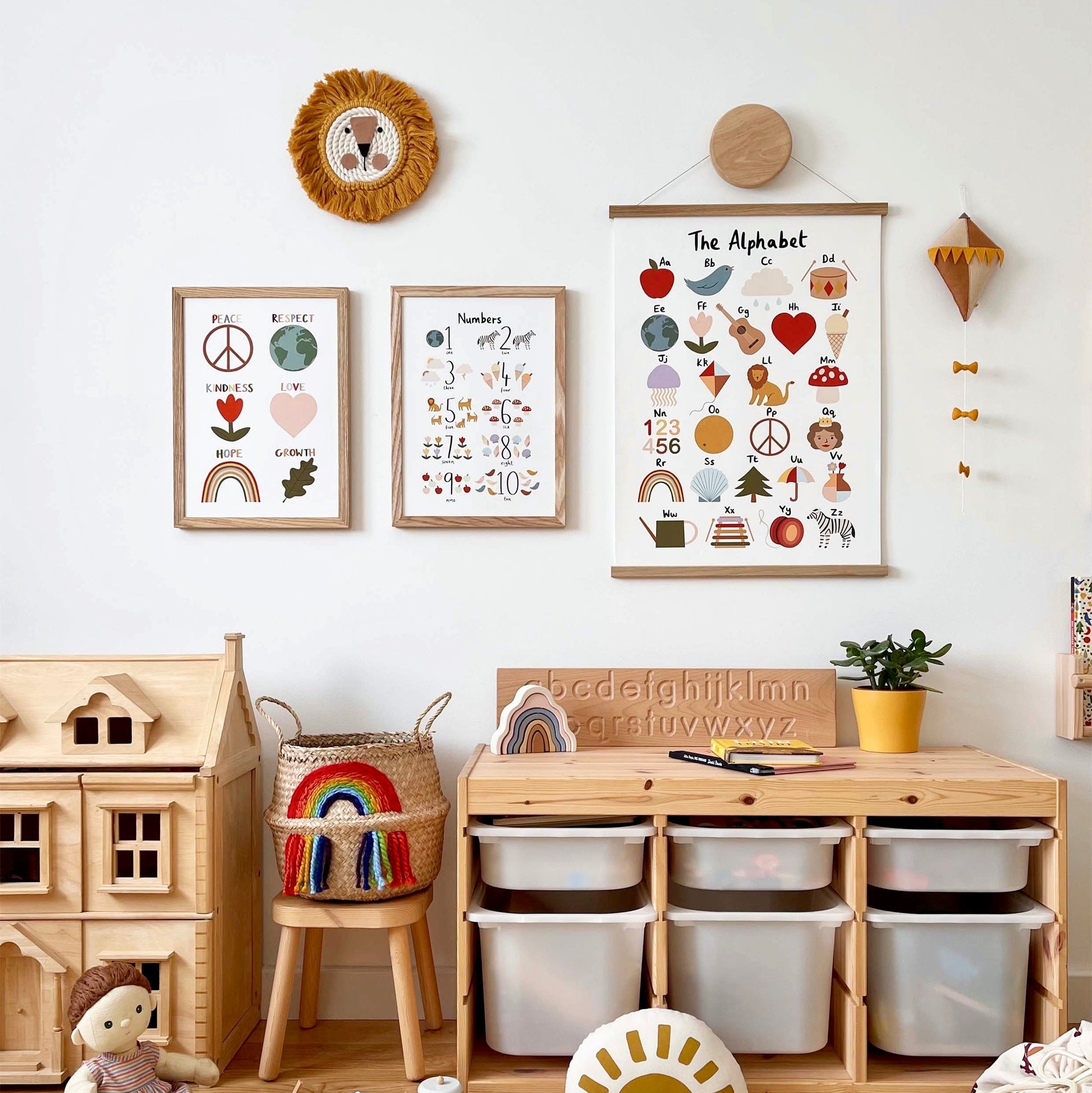 Kid of the Village Alphabet Art Print