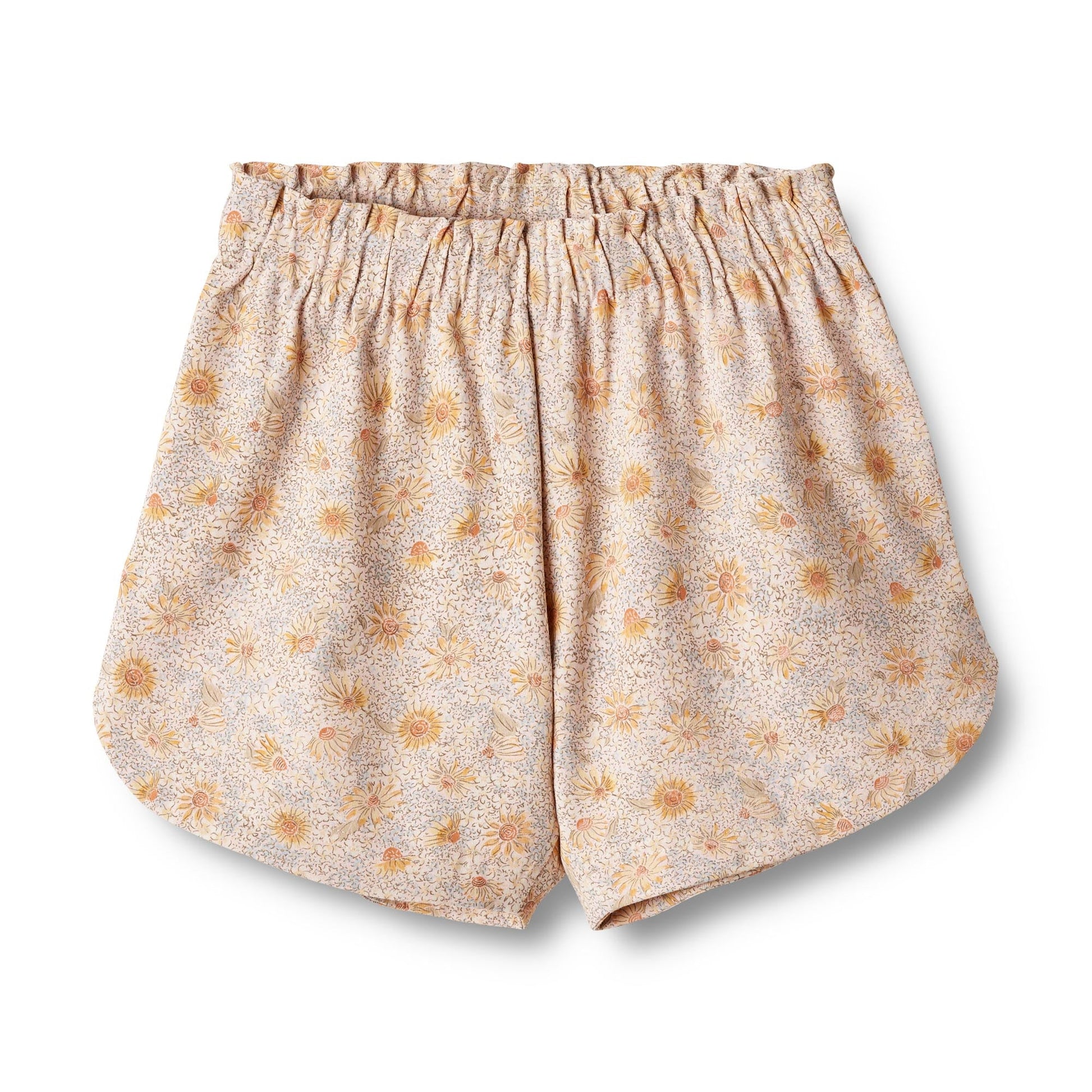 Wheat Children's Jersey Shorts - Coneflowers