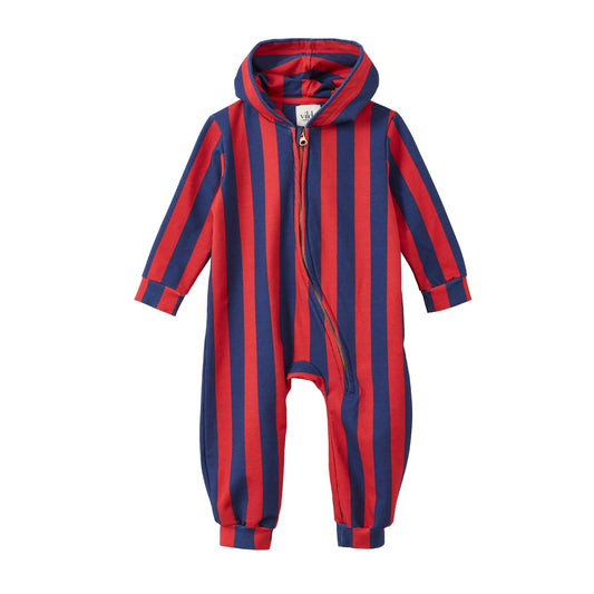 Striped Organic Cotton Baby Jumpsuit by Vild House of Little