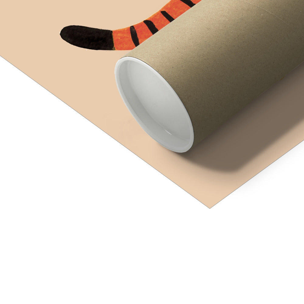 Kid of the Village Creative Cat Art Print