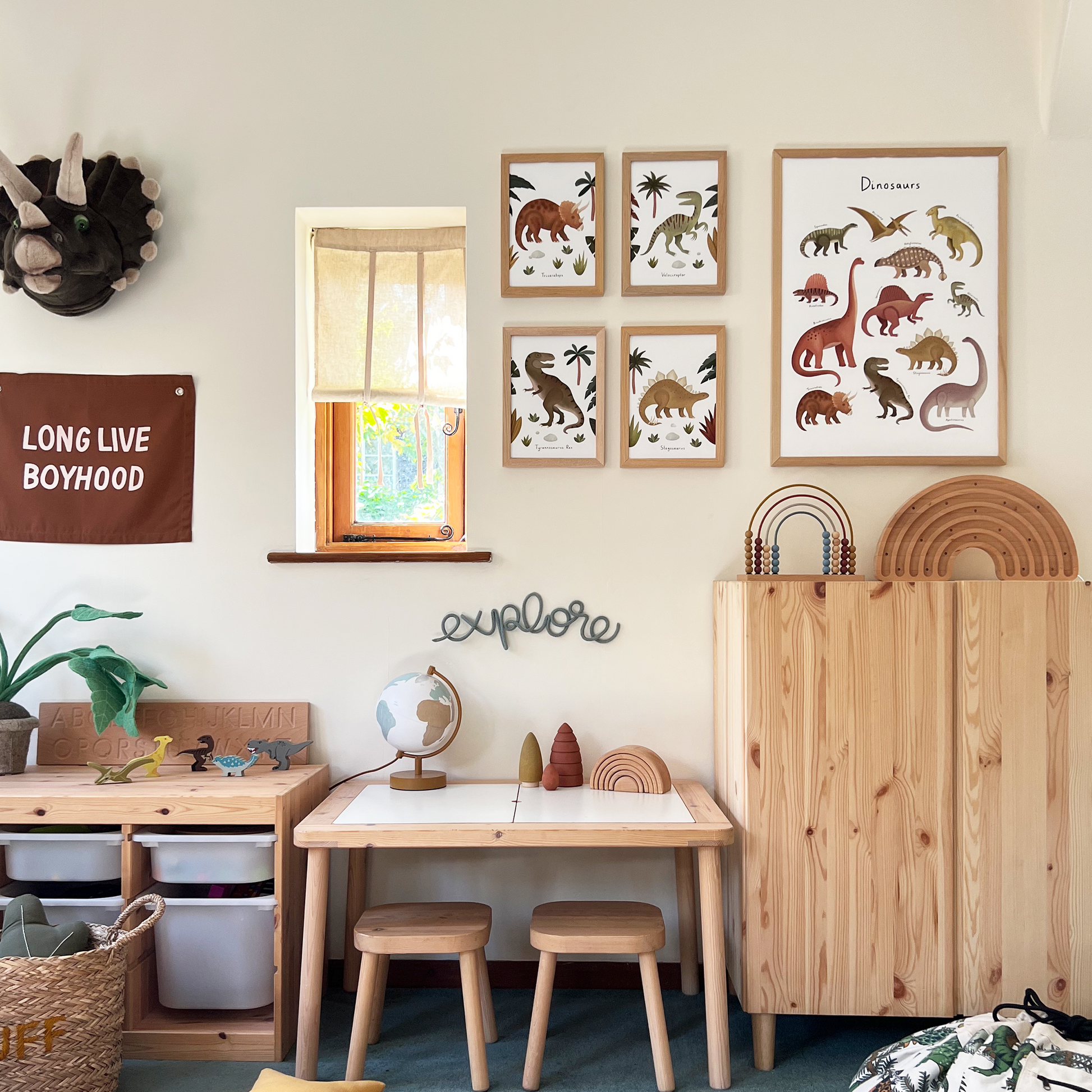 Kid of the Village Velociraptor Art Print