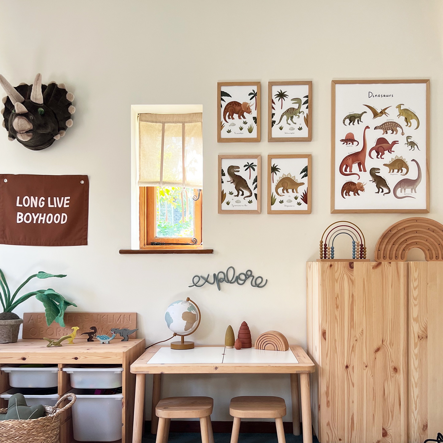 Kid of the Village Triceratops Art Print