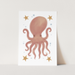 Kid of the Village Octopus Art Print