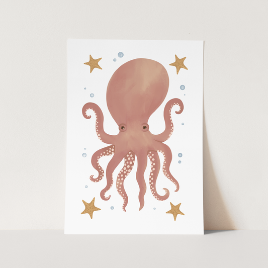 Kid of the Village Octopus Art Print