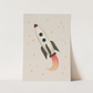 Kid of the Village Rocket Art Print - Stone