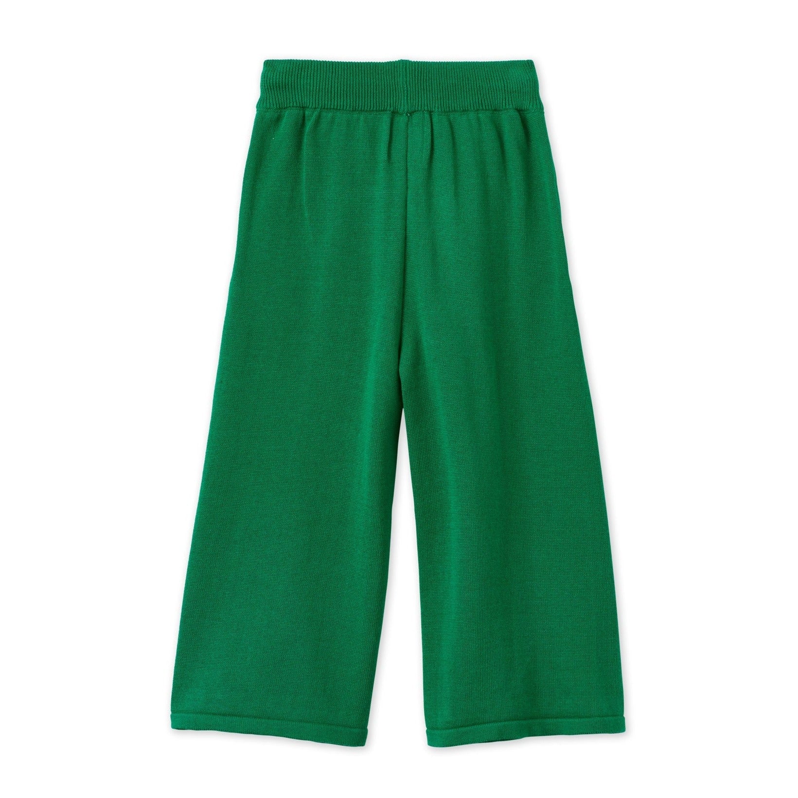 Organic Cotton Knit Wide Leg Trousers by Vild House of Little (2 Colours Available)