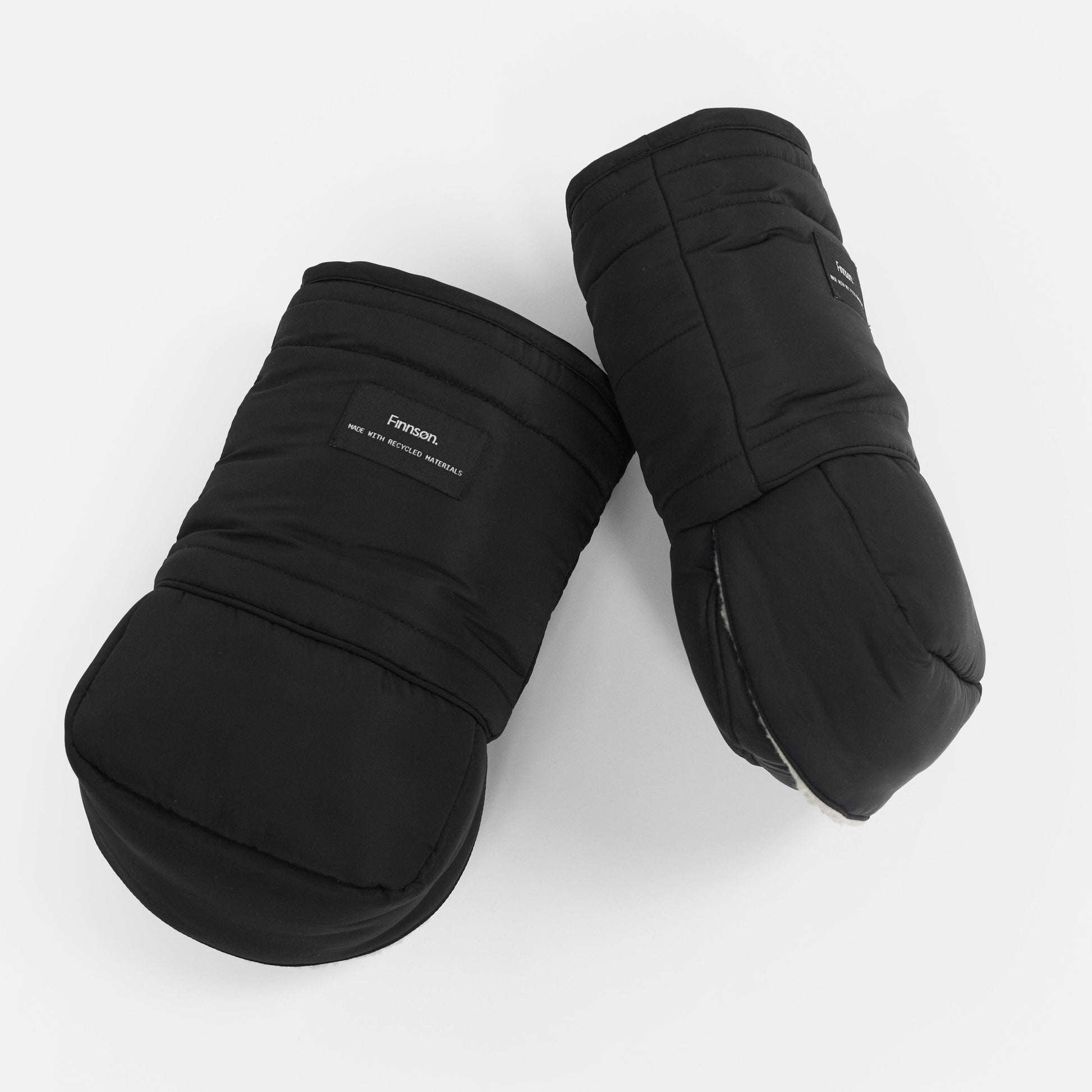 Finnson ASTRID Eco Universal Stroller Mittens - Black