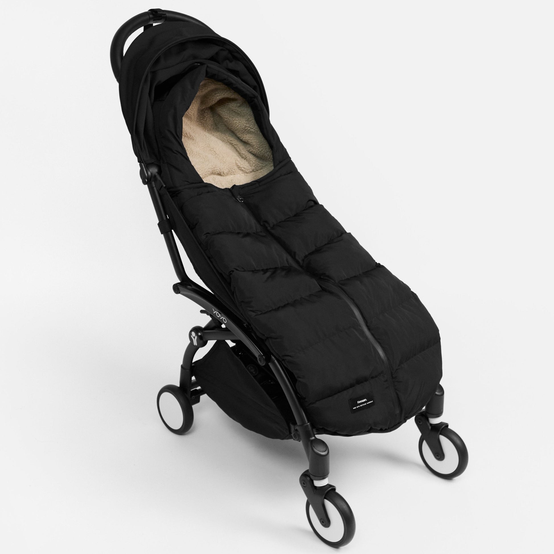 Finnson ALMA Eco Universal Quilted Footmuff - Black