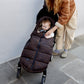 Finnsøn ALMA Eco Universal quilted footmuff - Chocolate Leopard