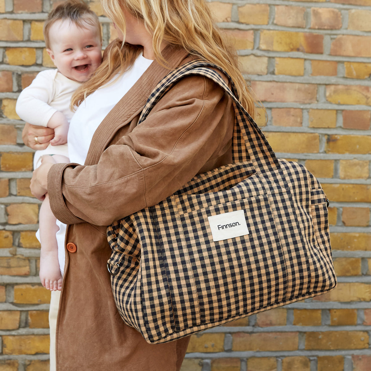 Finnsøn SANNA Changing Bag - Gingham Check