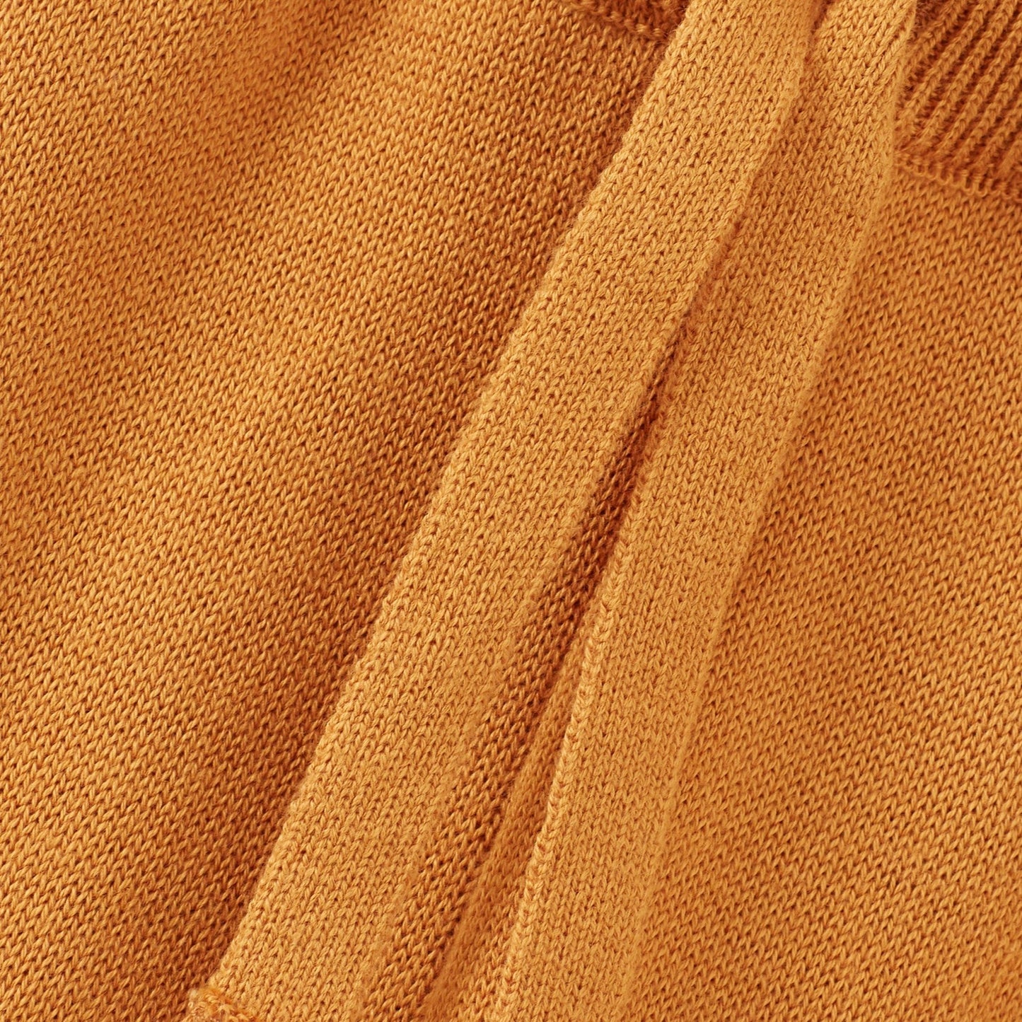 Organic Cotton Knit Wide Leg Trousers in Ochre by Vild House of Little