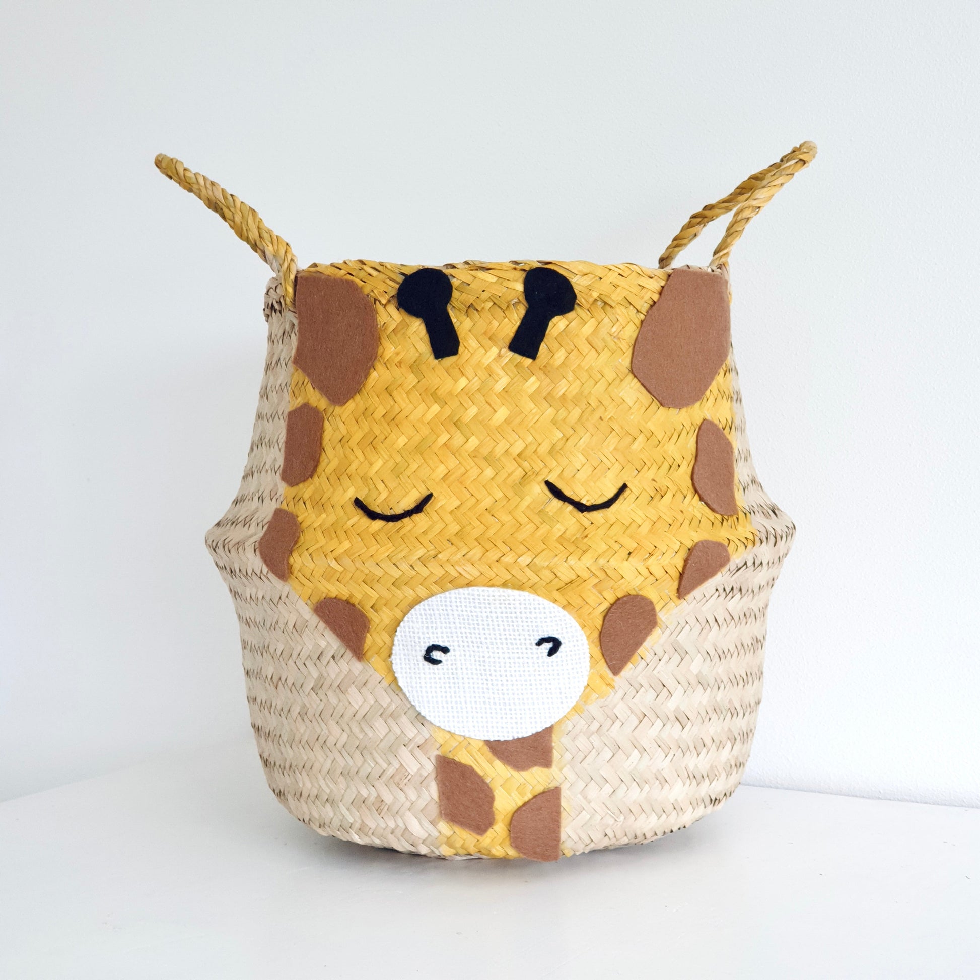 Bellybambino Giraffe Seagrass Basket - Large