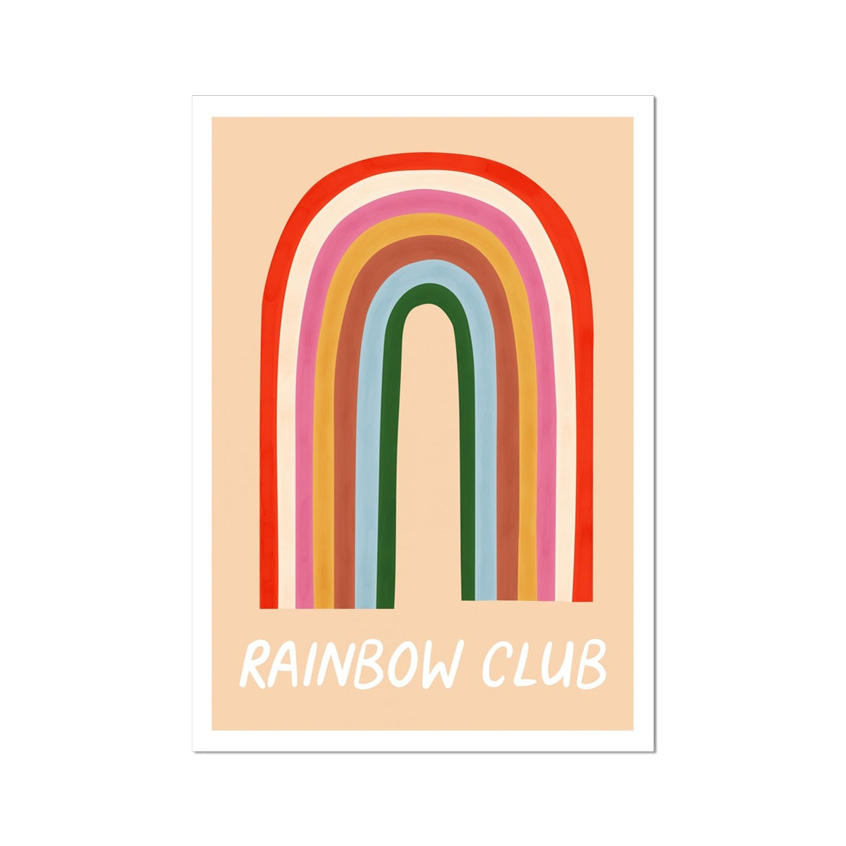 Kid of the Village Rainbow Club Art Print