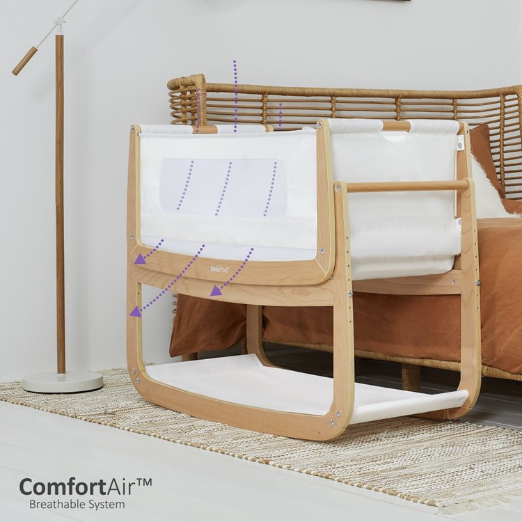 SnuzPod⁴ Bedside Crib - Natural