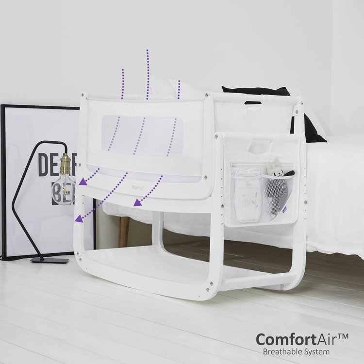 SnuzPod⁴ Bedside Crib - White