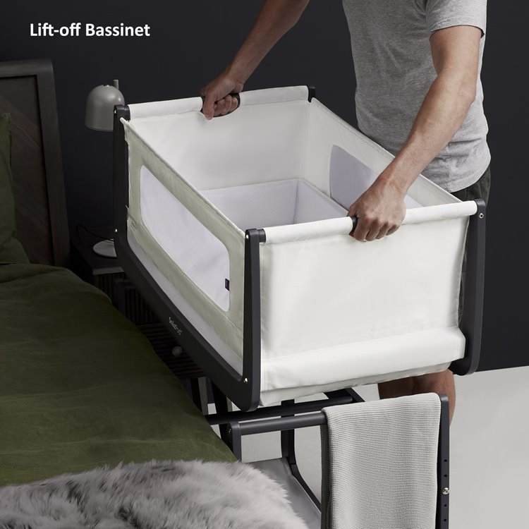 Snuzpod⁴ Bedside Crib Starter Pack - Slate