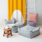 Wigiwama Beanbag Chair & Ottoman Set - Corduroy Peppermint