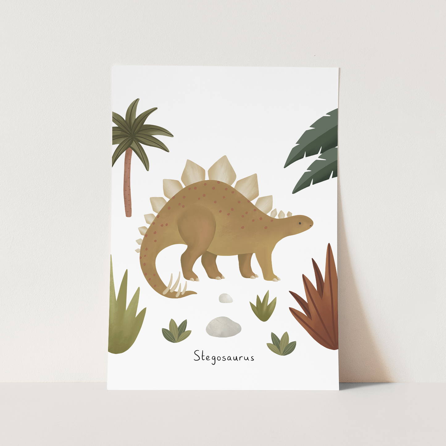 Kid of the Village Stegosaurus Art Print