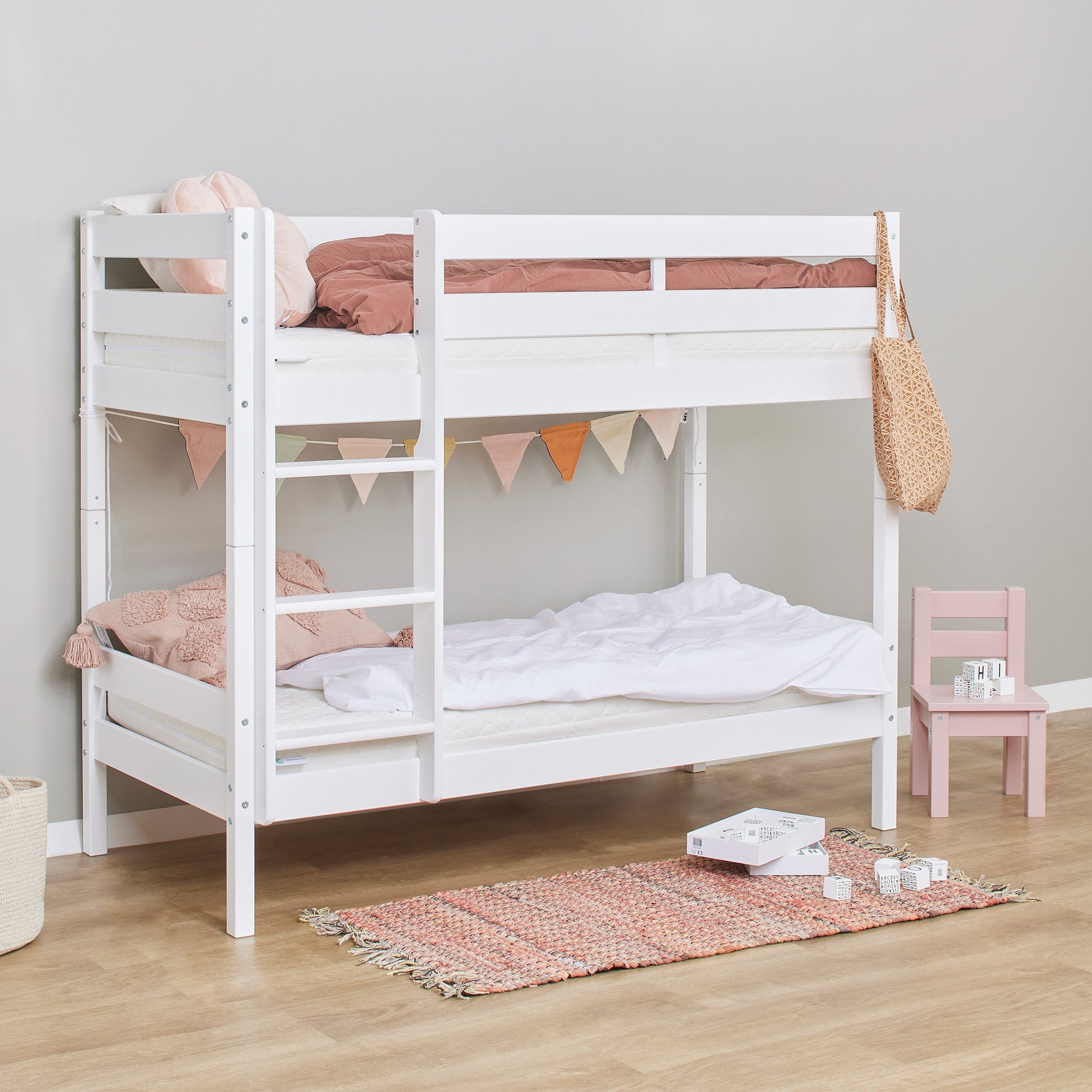 Hoppekids Eco Comfort Bunk Bed (2 Sizes & 4 Colours Available)