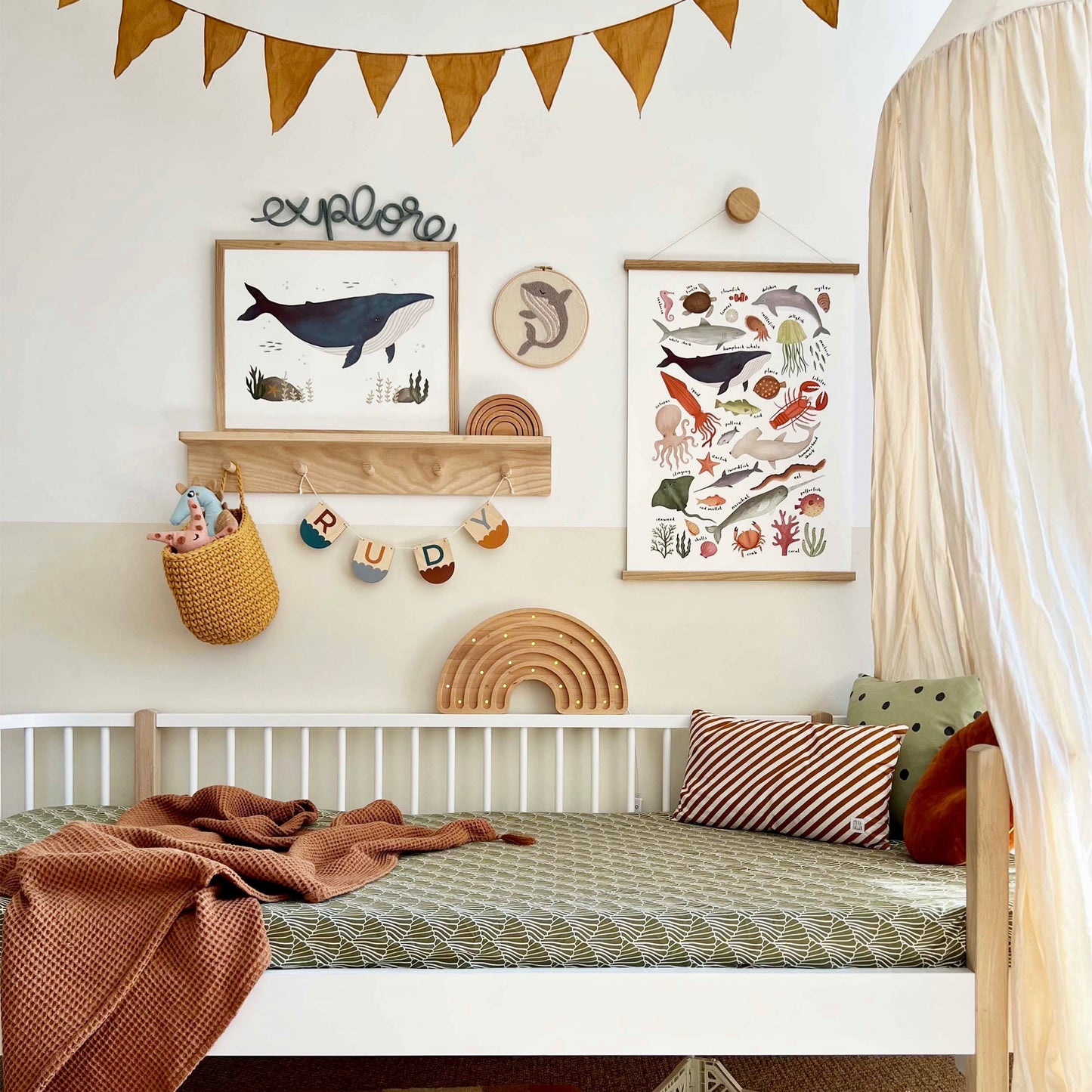 Kid of the Village Whale Art Print