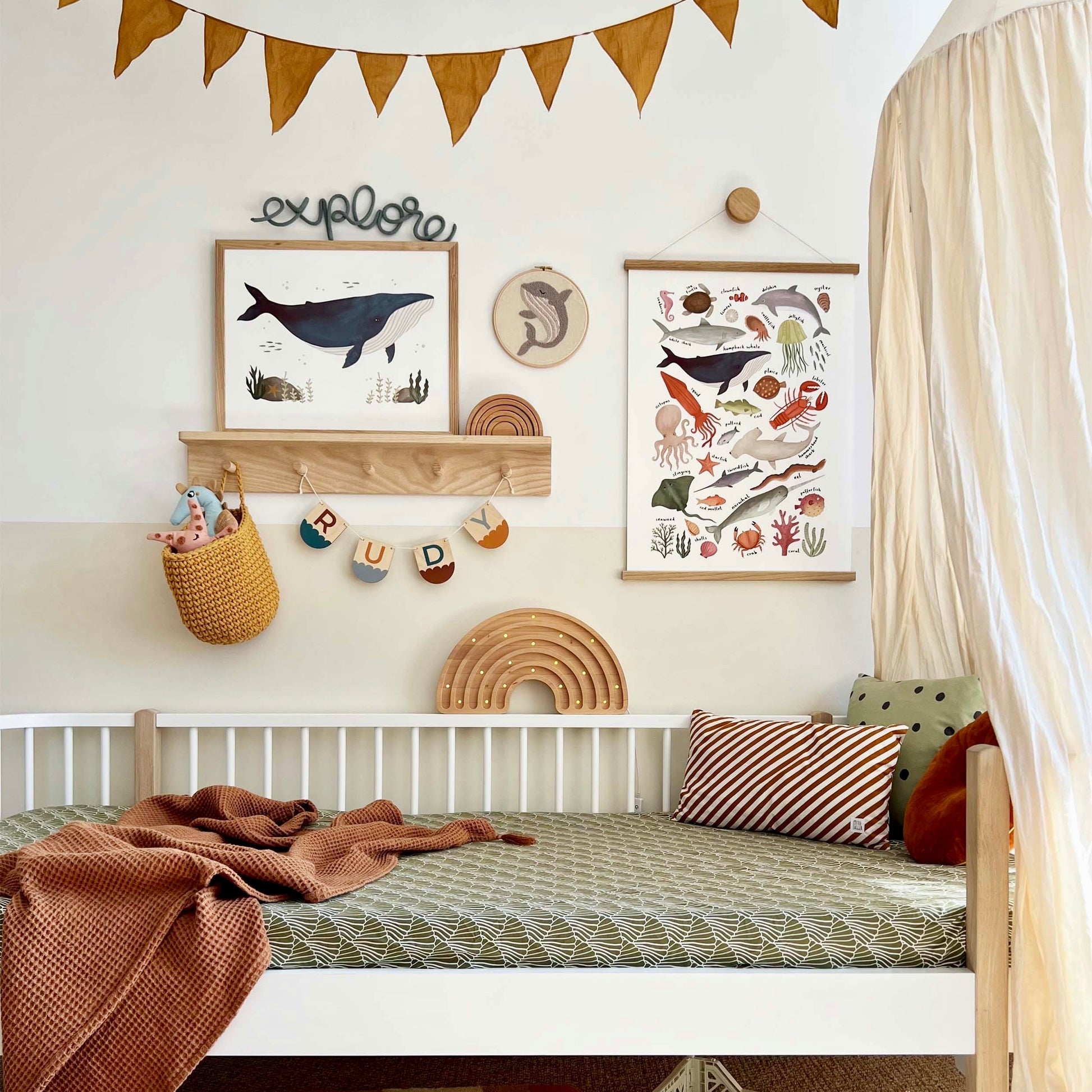 Kid of the Village Whale Art Print