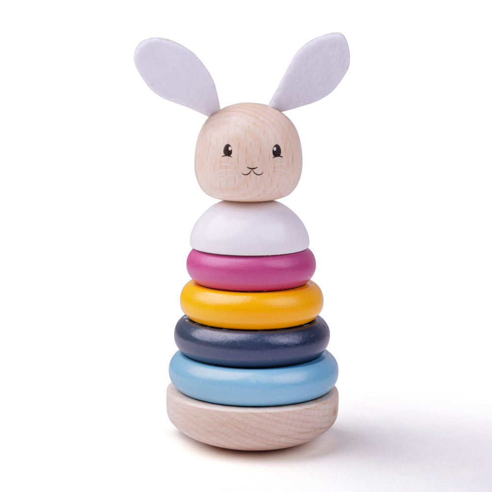 Bigjigs Wooden Rabbit Stacking Rings