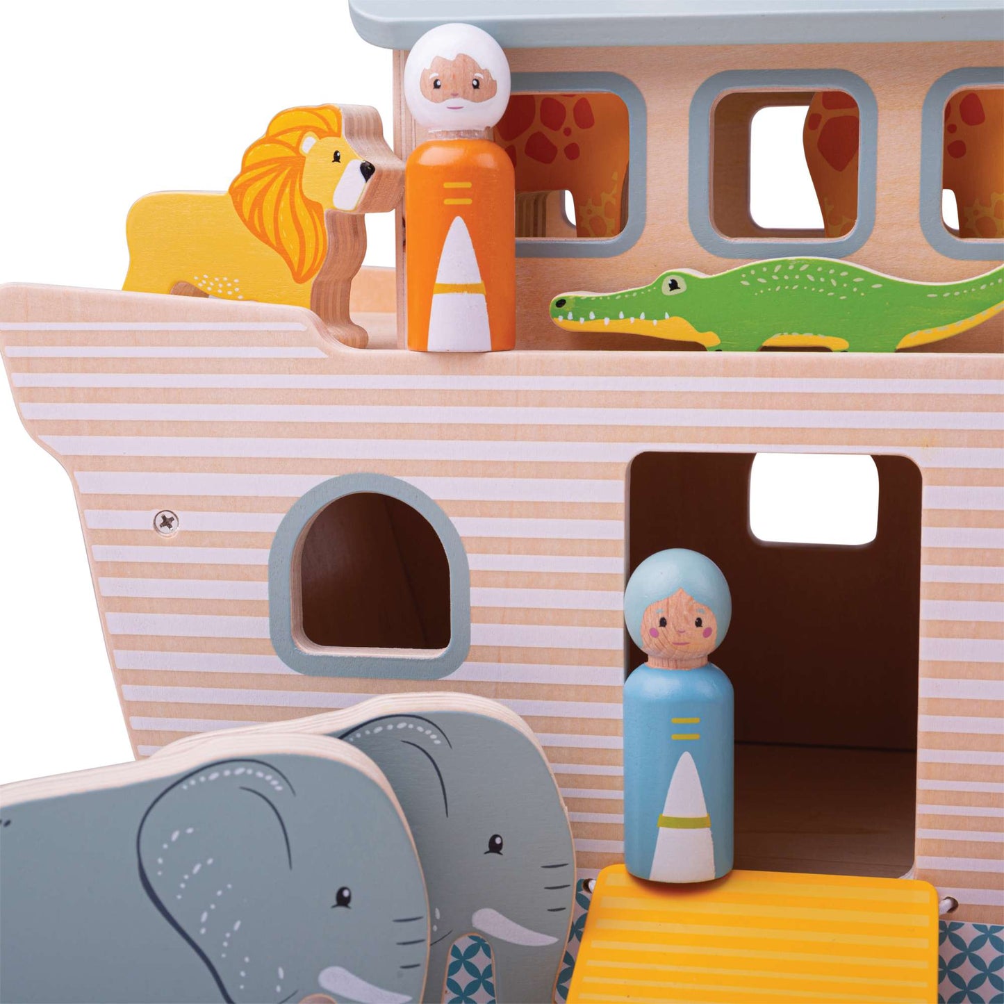 Bigjigs Wooden Noah's Ark Playset