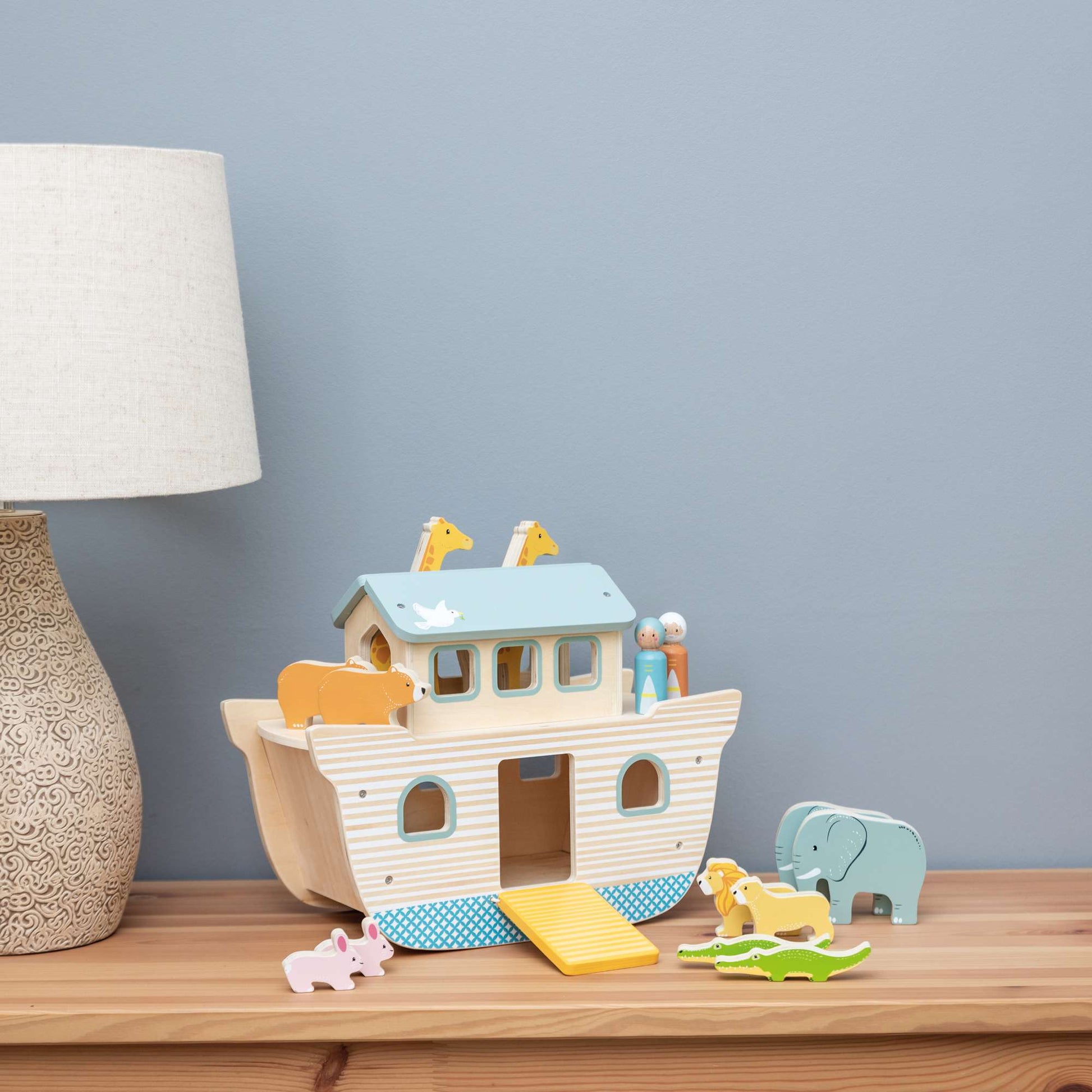 Bigjigs Wooden Noah's Ark Playset