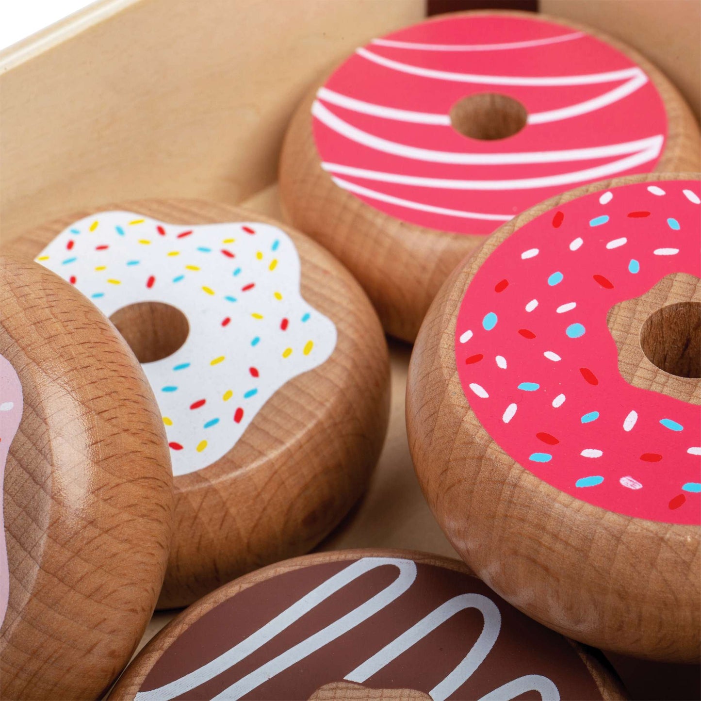 Bigjigs Wooden Doughnut Crate