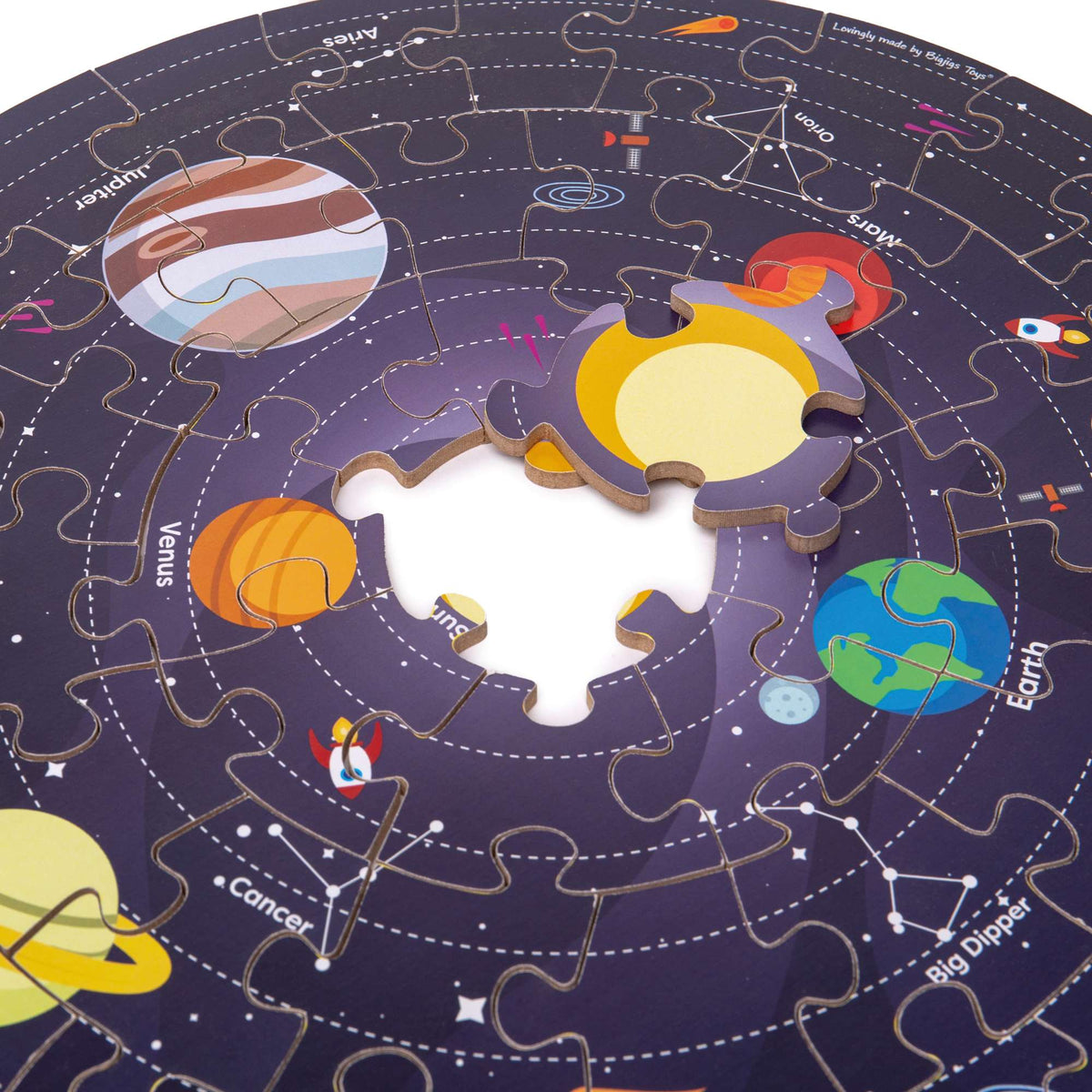 Bigjigs Space Explorer Solar System Circular Floor Puzzle