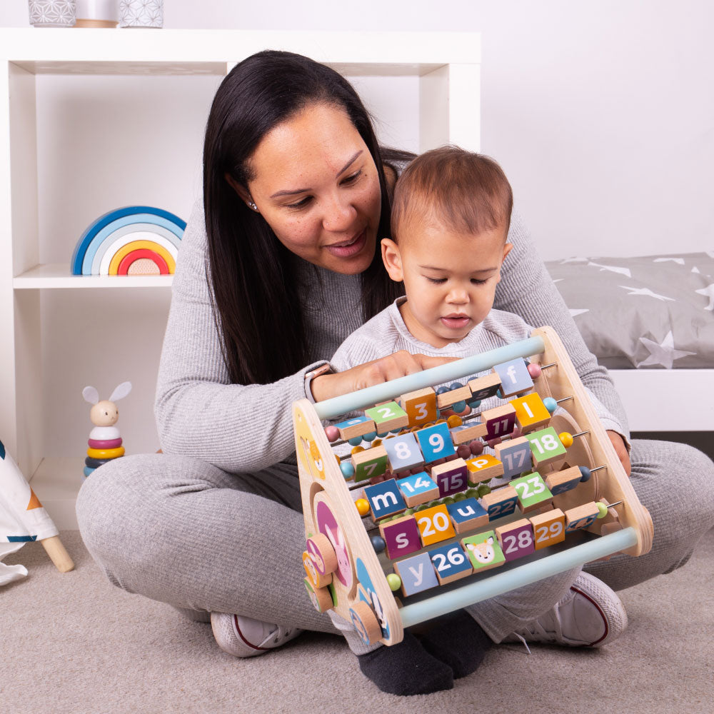 Bigjigs Wooden Triangular Baby Activity Centre