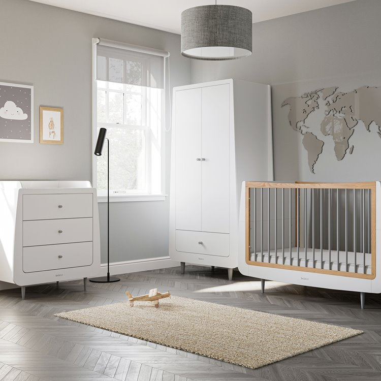 Snuzkot Skandi 3 Piece Nursery Furniture Set - Grey